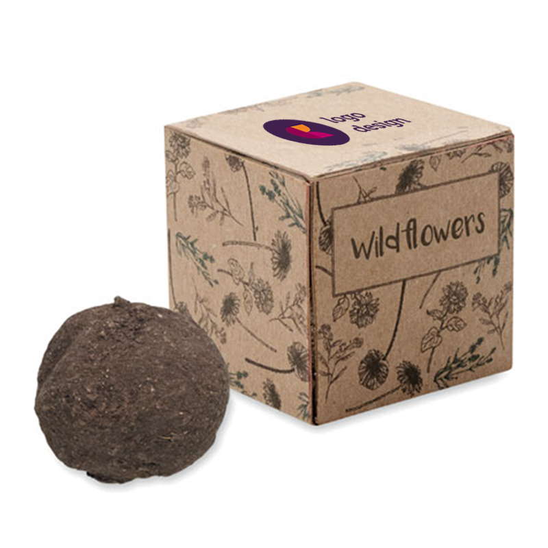 Box with seed bomb